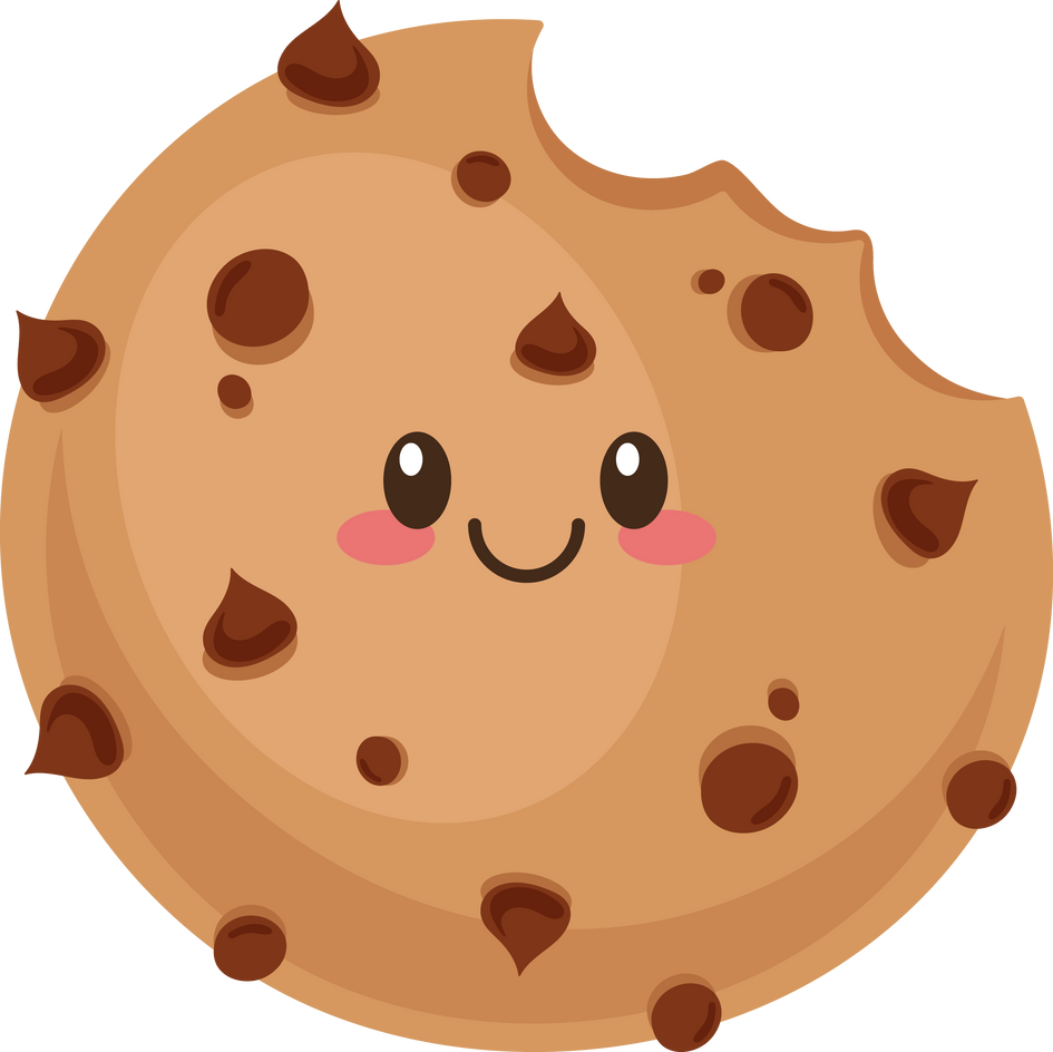 cookie kawaii food bitten cartoon